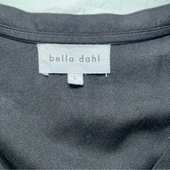 Bella Dahl Black Short Sleeve Rayon Shift Dress Large - Picture 4 of 7